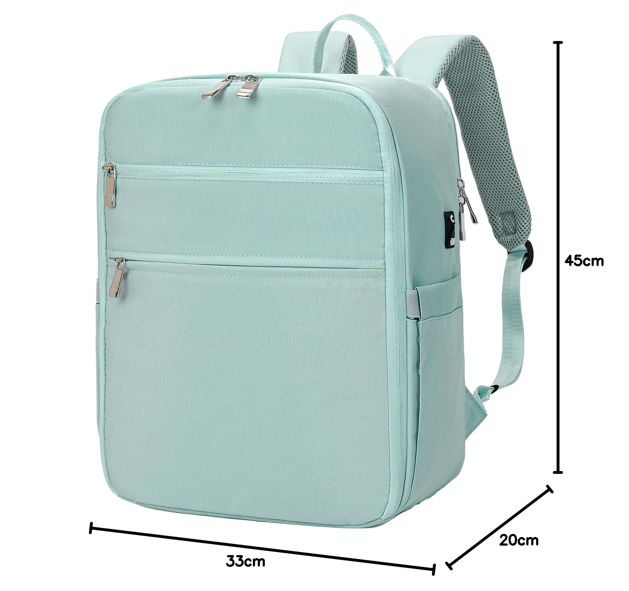 Bagage Cabine 45x36x20 pour Easyjet Sac à Dos Voyage Cabine Bagage a Main Sac Antivol Sac Humide Dos Ordinateur Portable avec Port USB