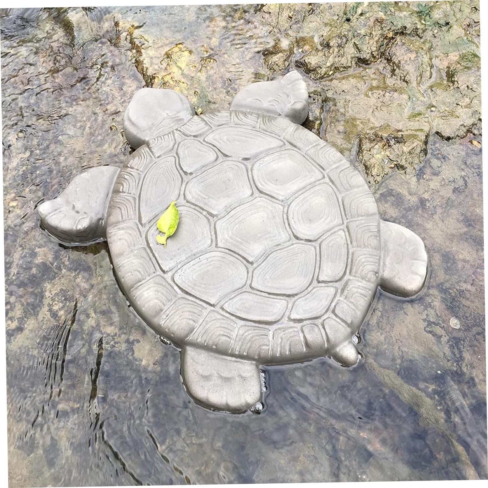 Moules à pas japonais pour béton et ciment 17x15'' Moule à béton en forme de statue de tortue Moule à pas japonais facile à utiliser pour allées et chemins de jardin Moule à béton Moule à ciment Moule