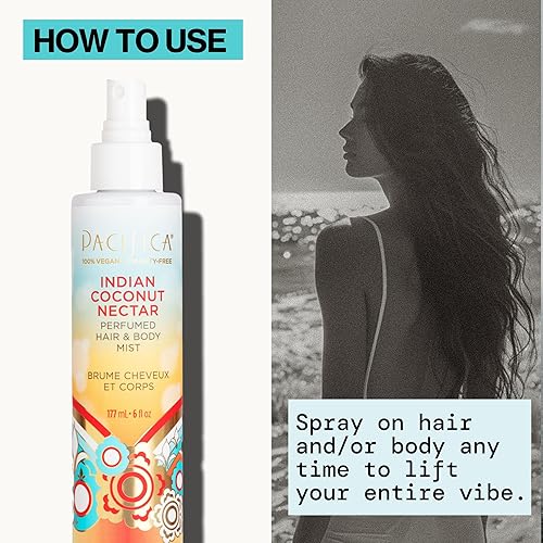 Vista 222 de Pacifica - Atomizador de fragancia corporal y perfume para el cabello Blue Moon con lavanda y grosella, sin alcohol, vegano y no testado