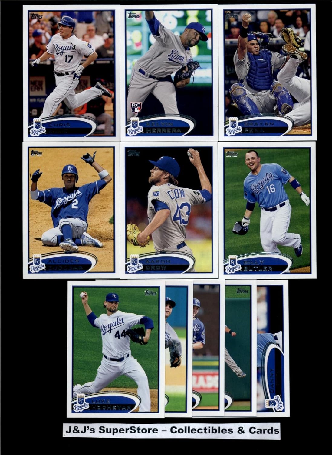 Kansas City Royals Topps Baseball Cards Team Sets : 2012, 2013, and 2014 Series 1 & 2