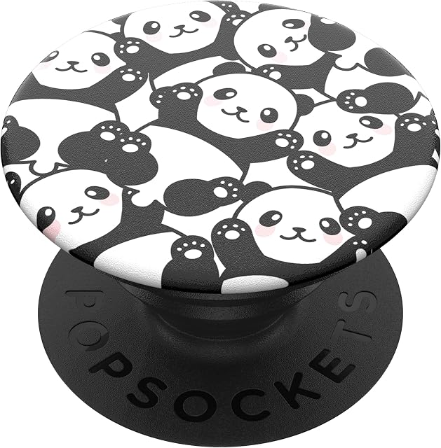 PopSockets PopGrip - Expanding Stand and Grip with Swappable Top - Pandamonium