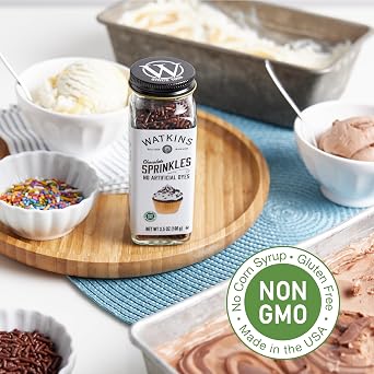 Watkins Chocolate Decorating Sprinkles, 3.5 Ounce, Pack of 3