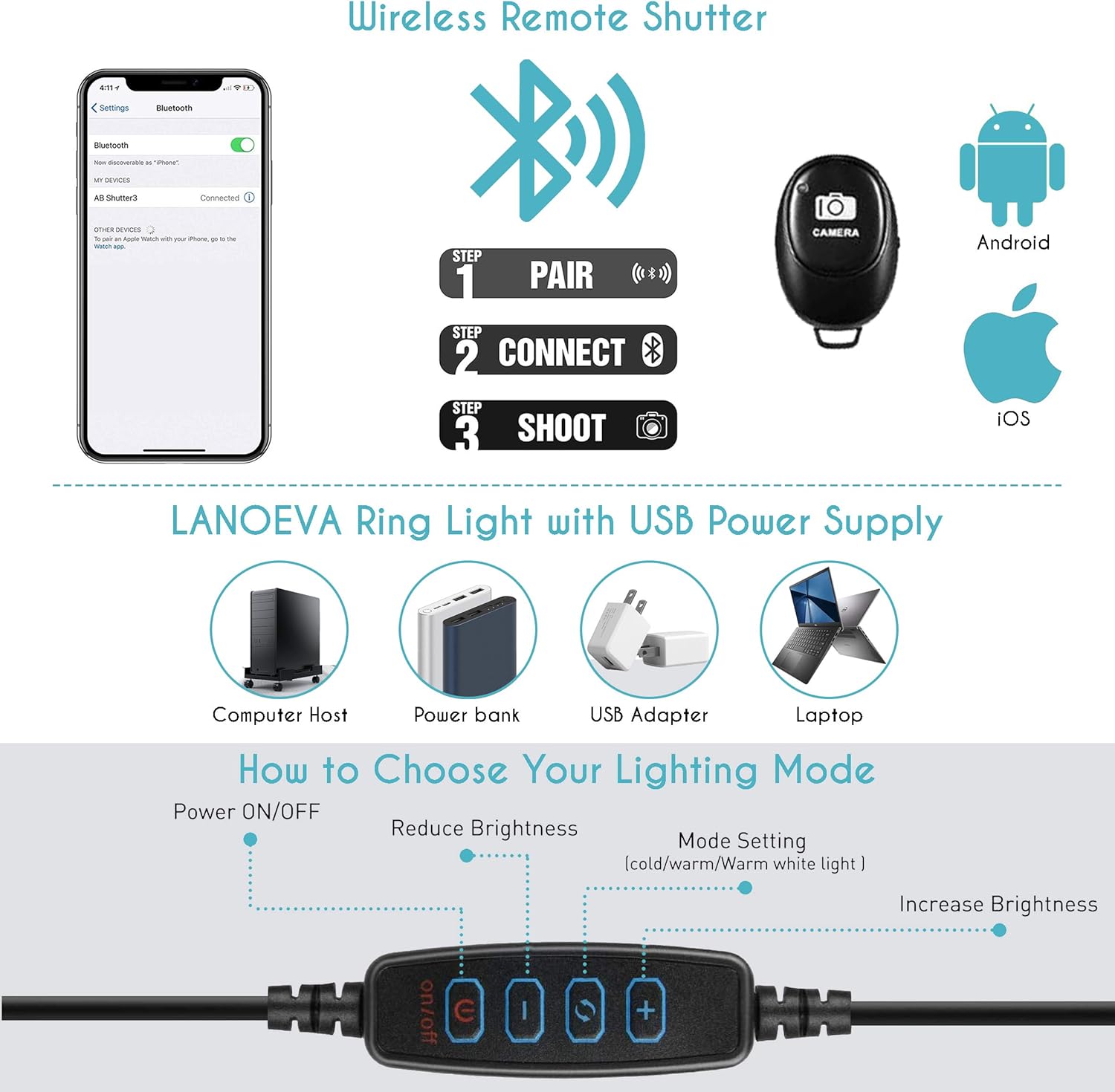 Flаѕh Sаlе LANOEVA 10-inch Selfie Ring Light with 2 Adjustable Tripod Stands & Cell Phone Flexible Holder - Circle LED Beauty Camera Halo for Live Stream/YouTube Video/TikTok/Makeup - Remote for iPhone/Android 🔥 Hоt Dеаlѕ LANOEVA 10-inch Selfie Ring Light with 2 Adjustable Tripod Stands & Cell Phone Flexible Holder - Circle LED Beauty Camera Halo for Live Stream/YouTube Video/TikTok/Makeup - Remote for iPhone/Android