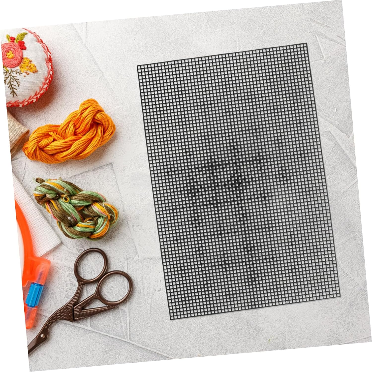 LIFKOME 5Pcs Plastic Mesh Canvas Sheets for Cross Stitch and Needlework Crafts Durable Blank Embroidery Fabric for Creative Projects Lightweight and Portable Mesh for Easy Use