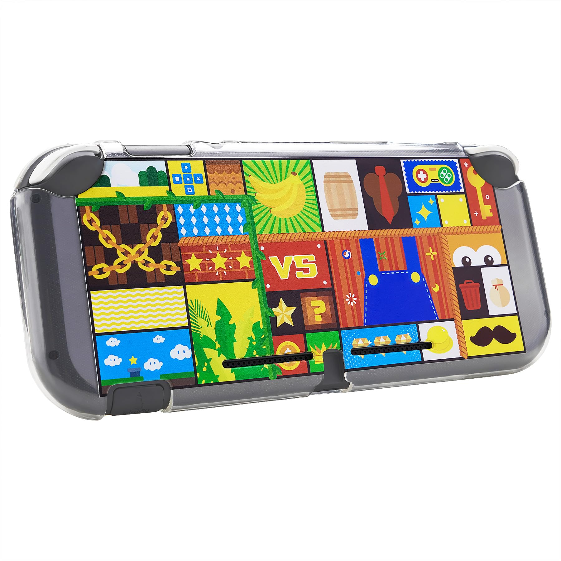 PlayVital Cover Custodia per Nintendo Switch Lite,Copertura Morbida TPU Protezione Accessorio per Nintendo Switch Lite Console-Avventura Rompicapo