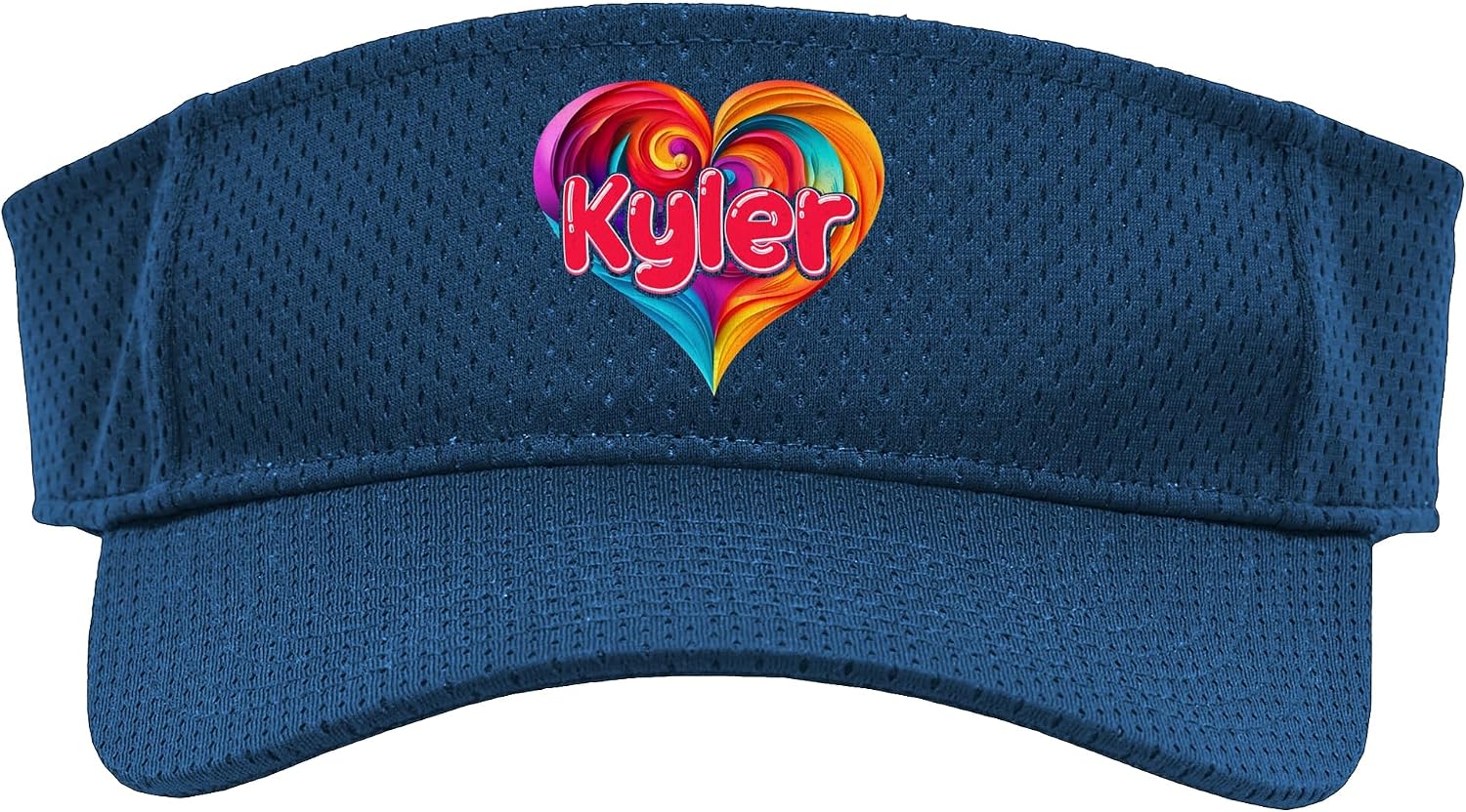 I Heart Love Kyler First Name Tshirt Colorful Named Sport Sun Visor