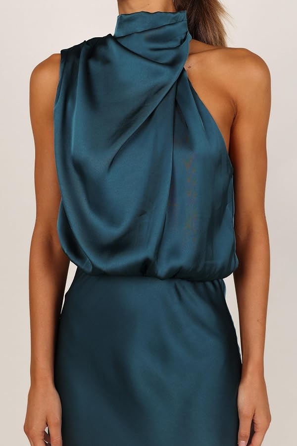 Petal & Pup Anabelle Halter Neck Midi Dress - Teal XS by Petal & Pup - Used condition - Image 2