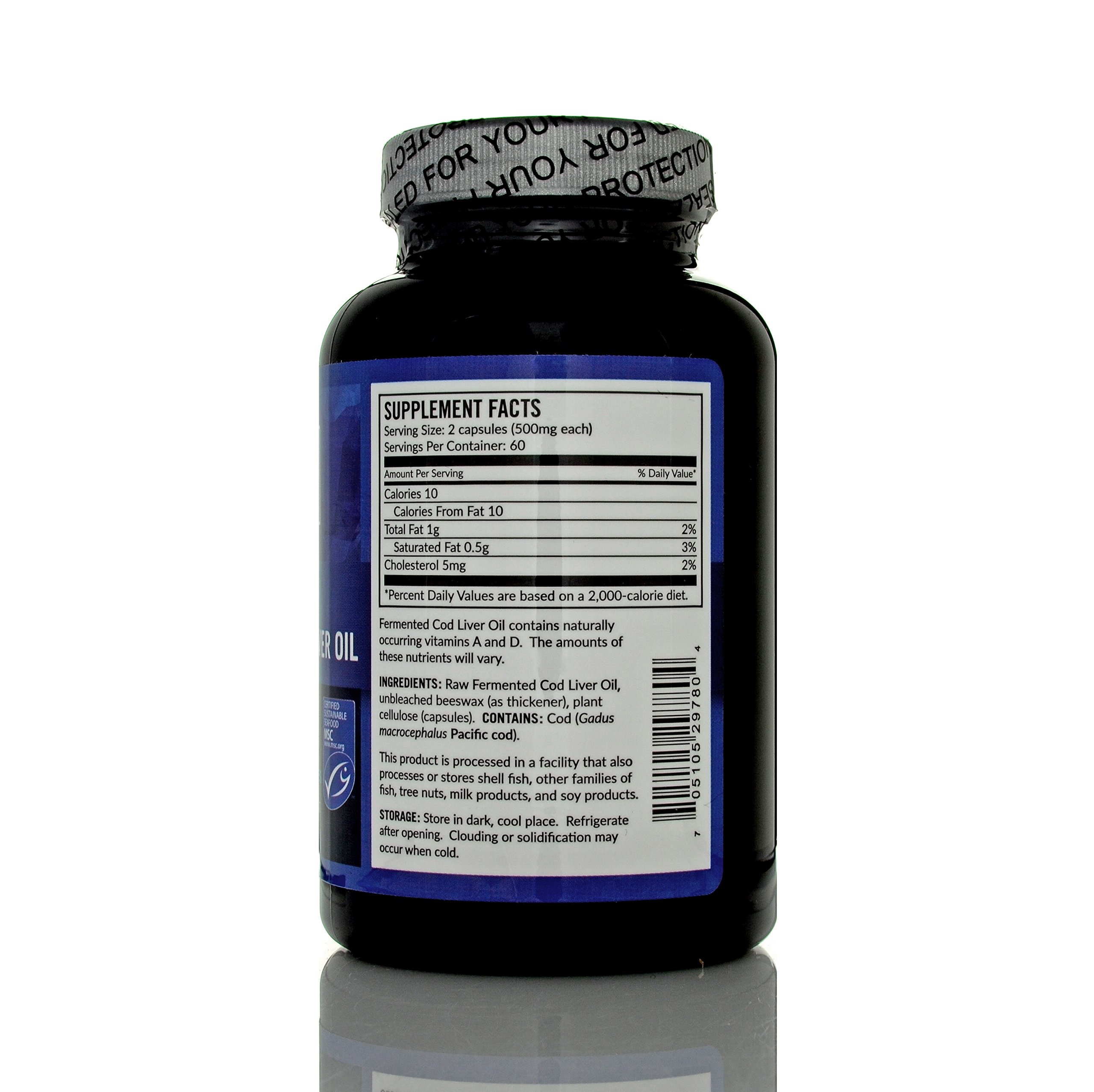 BLUE ICE Fermented Cod Liver Oil NonGelatin 120 Capsules Buy Online