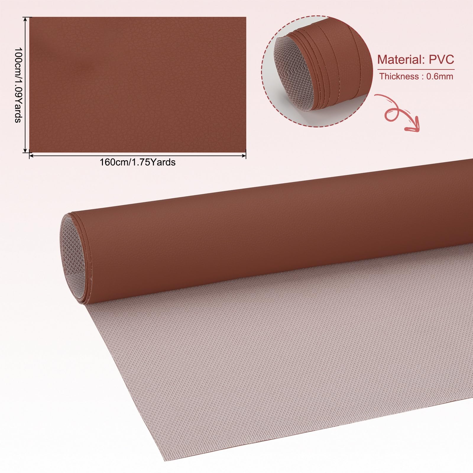 PATIKIL 63x39.4in Faux Leather Sheets - Image 2