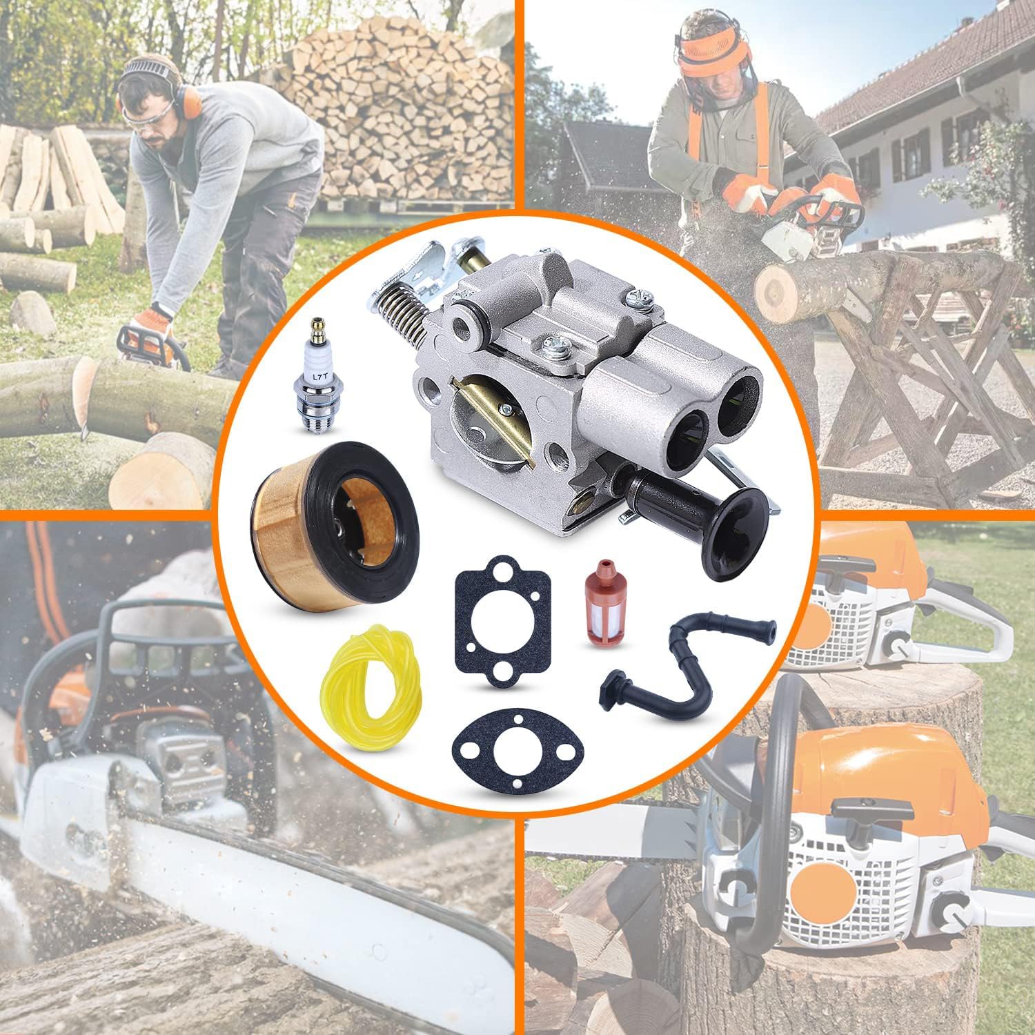 MS 291 Carburetor Kit For Stihl MS271 MS291 MS261 C, ms261c For Stihl chainsaw parts, For Stihl ms271 carburetor, Not applicable for C1Q-S181A and C1Q-S182A