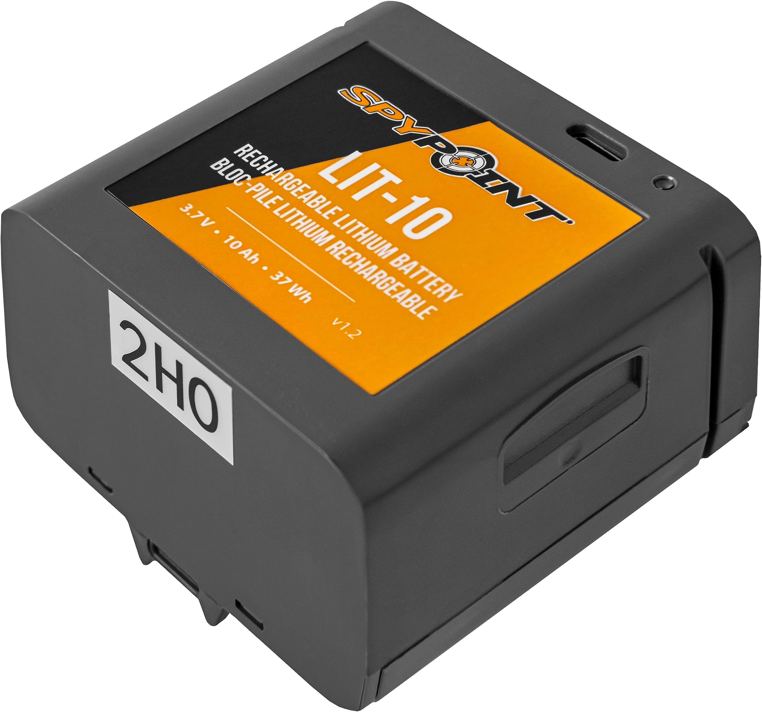 SPYPOINTLIT-10 3.7V Rechargeable Lithium Battery LINK-MICRO | CELL-LINK 10 200mAh for Cellular Trail Cameras with Charging Power Cable Included | Cell Cameras for hunting Lithium Battery