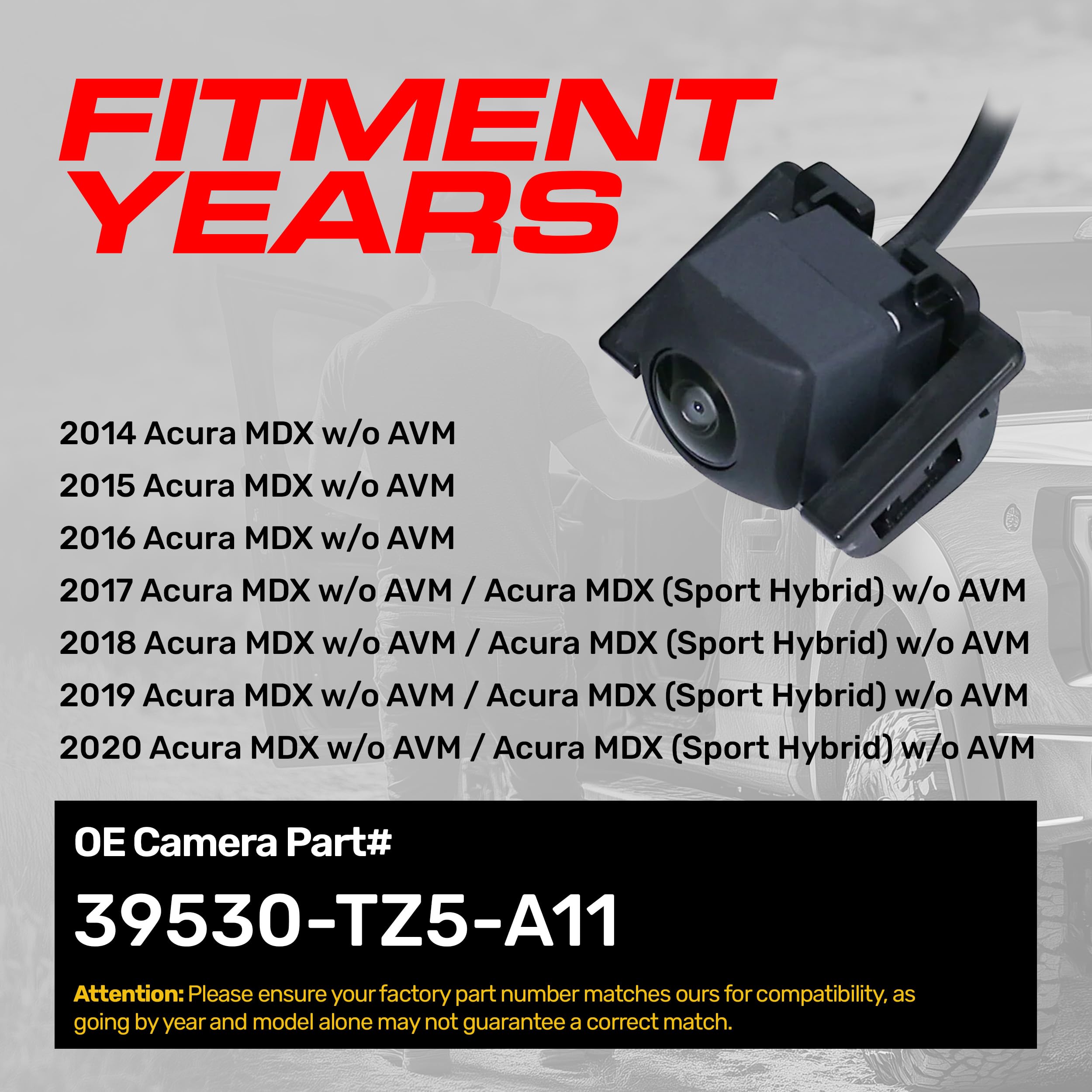 Amazon.com: Master Tailgaters Replacement for Acura MDX w/o AVM