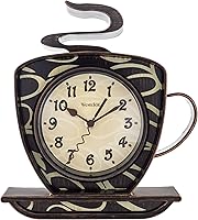 Westclox 32038 10.25-Inch Coffee Cup 3D Wall Clock - Quartz Accurate Kitchen Decor