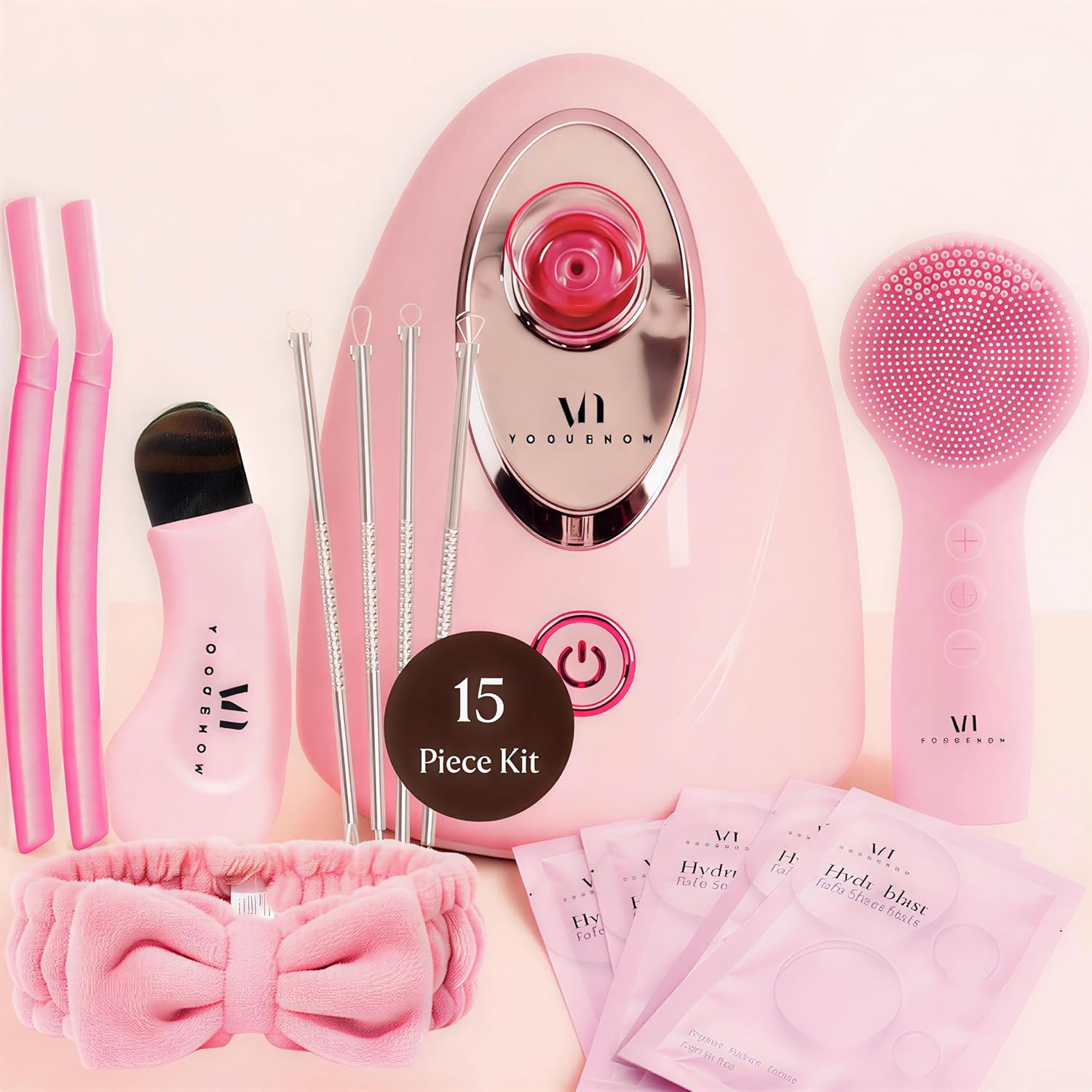 VogueNow Facial Steamer Spa Kit with Complimentary 15 Skin Care Tools | Face Steamer with Humidifier Mode | Self Care Spa Gifts, Birthday Gifts for Women, Christmas Gifts for Women VogueNow Facial Steamer Spa Kit with Complimentary 15 Skin Care Tools | Face Steamer with Humidifier Mode | Self Care Spa Gifts, Birthday Gifts for Women, Christmas Gifts for Women