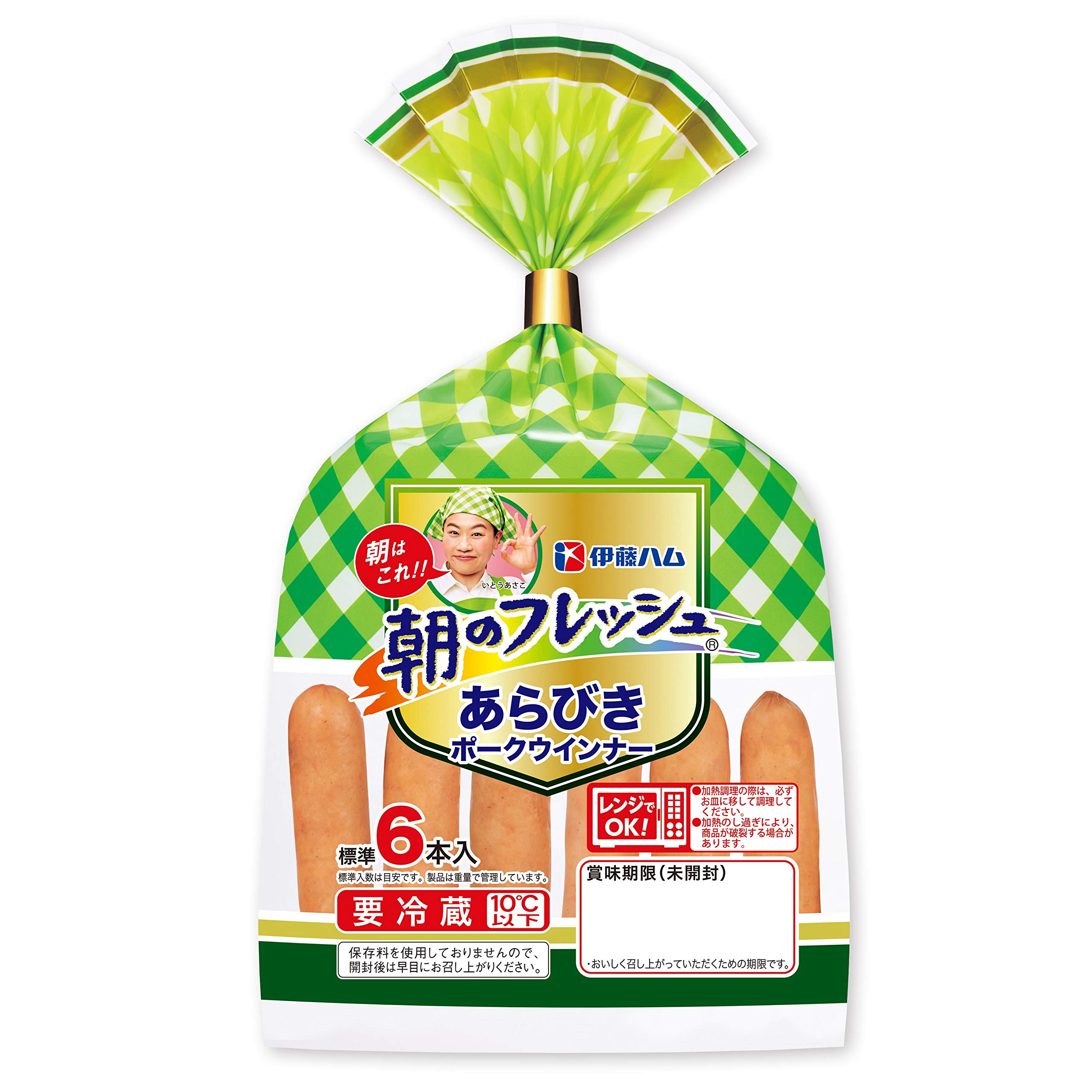 Amazon Co Jp 冷蔵 伊藤ハム 朝のフレッシュ あらびきポークウインナー 90g 標準6本入 Food Beverages Alcohol