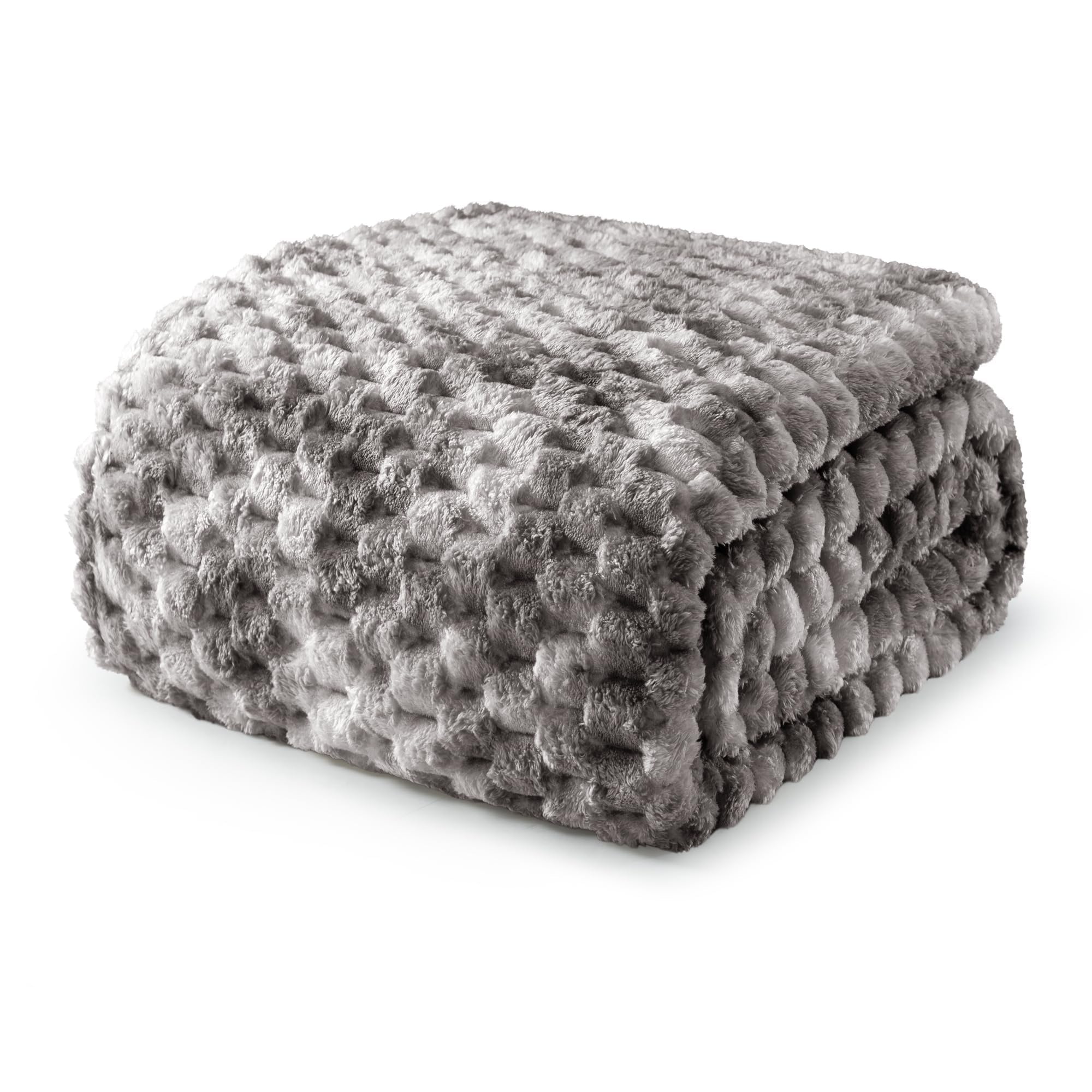 Exclusivo Mezcla 3D Fleece King Size Blanket for Bed, Tie-dye Grey