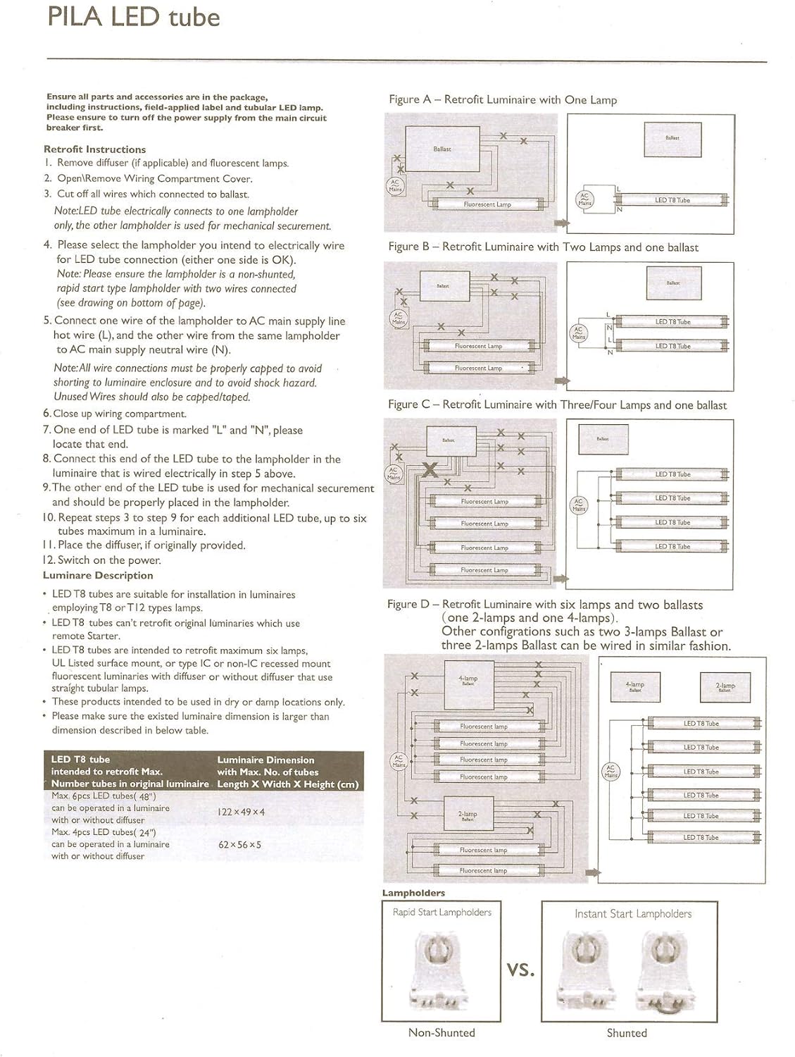Single Ended 5000K Daylight 800 Lumen Lamp Fluorescent Tube Light Bulb