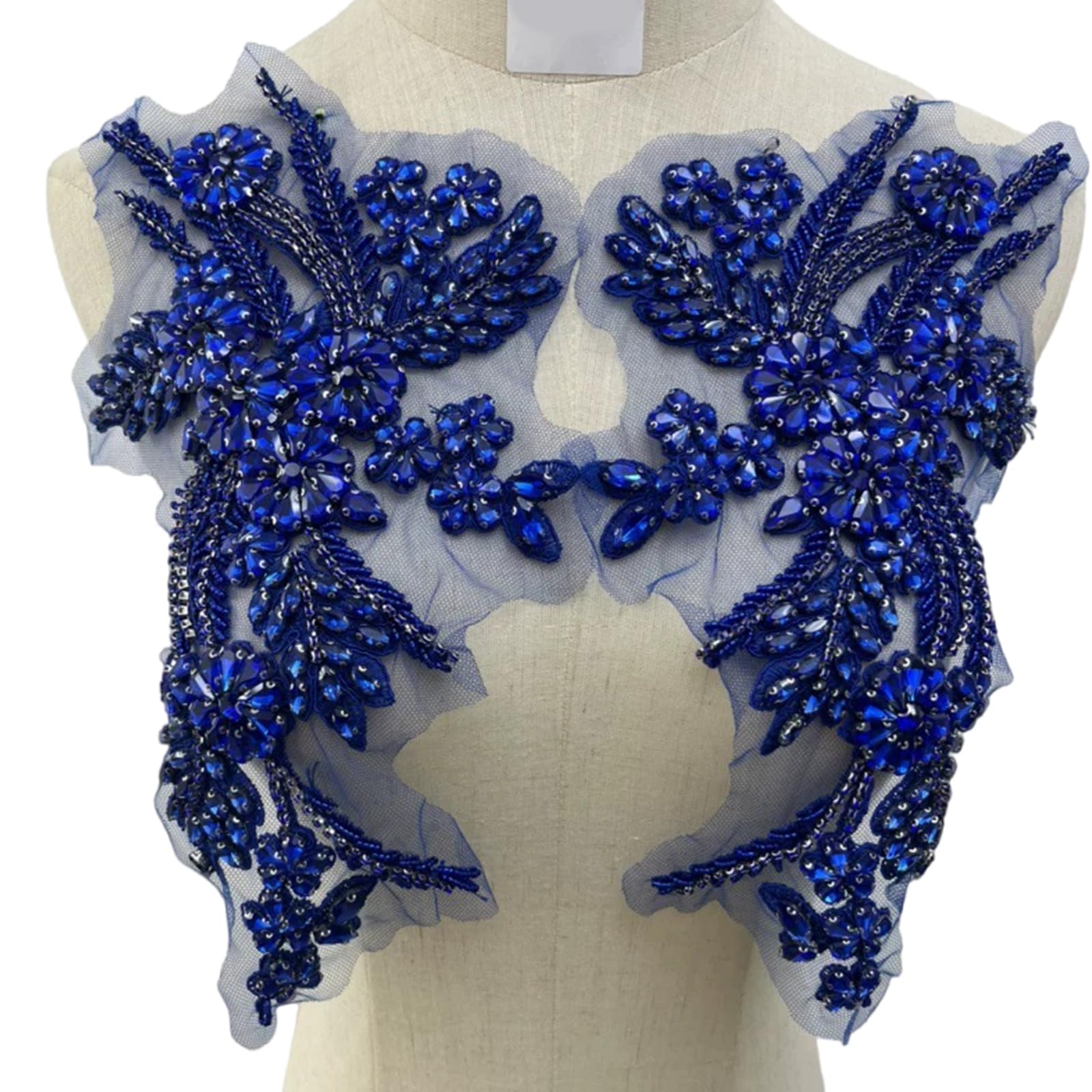 Broderie de bijoux artistiques écusson couture haute couture pour robe de mariée