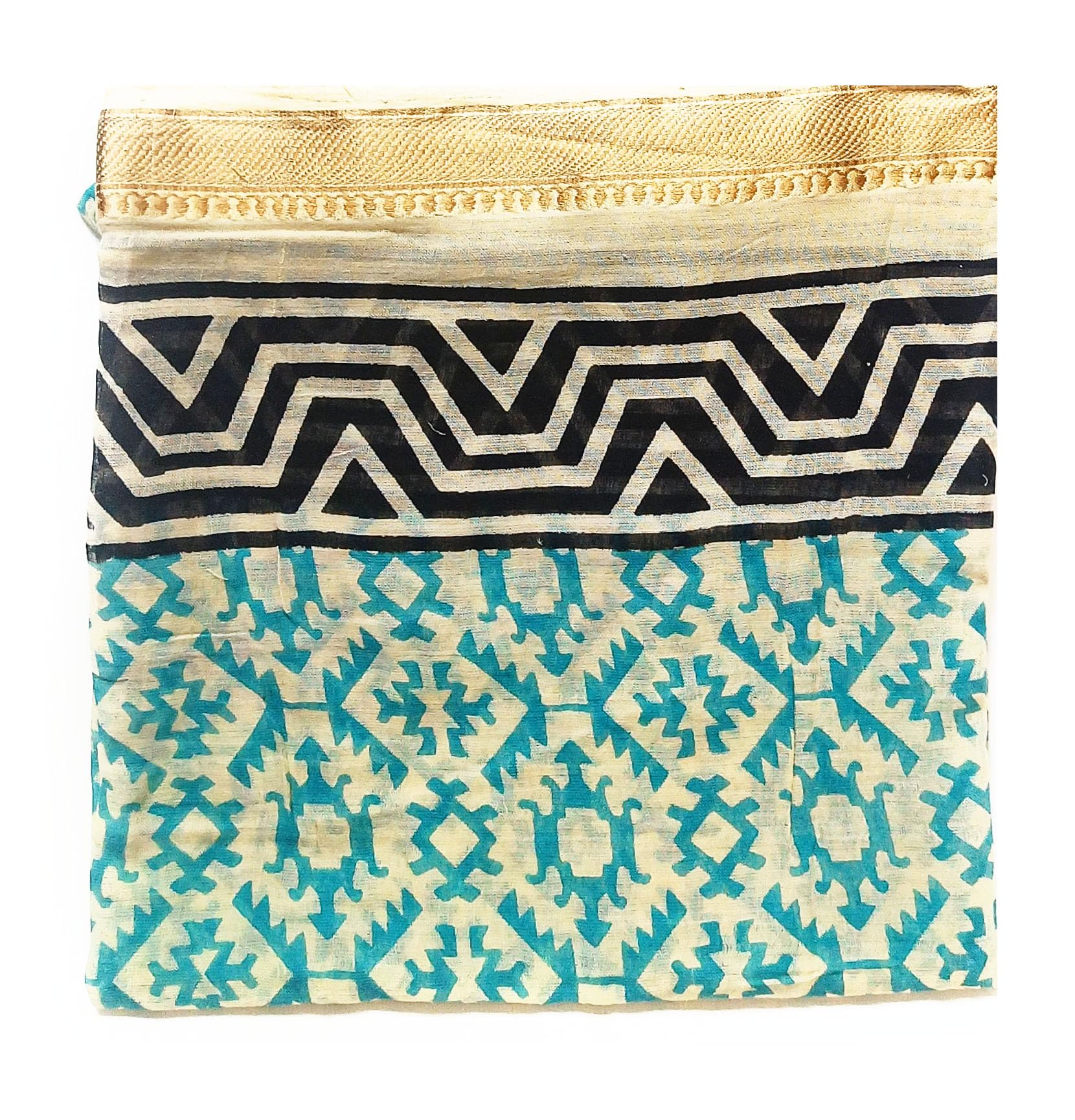 KGM Accessories New Extra large Indian Cotton Gold Lurex hand block printed Sarong Scarf Shawl Beach wrap Pareo (Green)