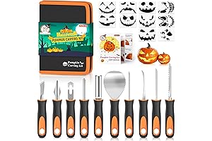 20-Piece Bulk Halloween Pumpkin Carving Kit for Kids and Adults