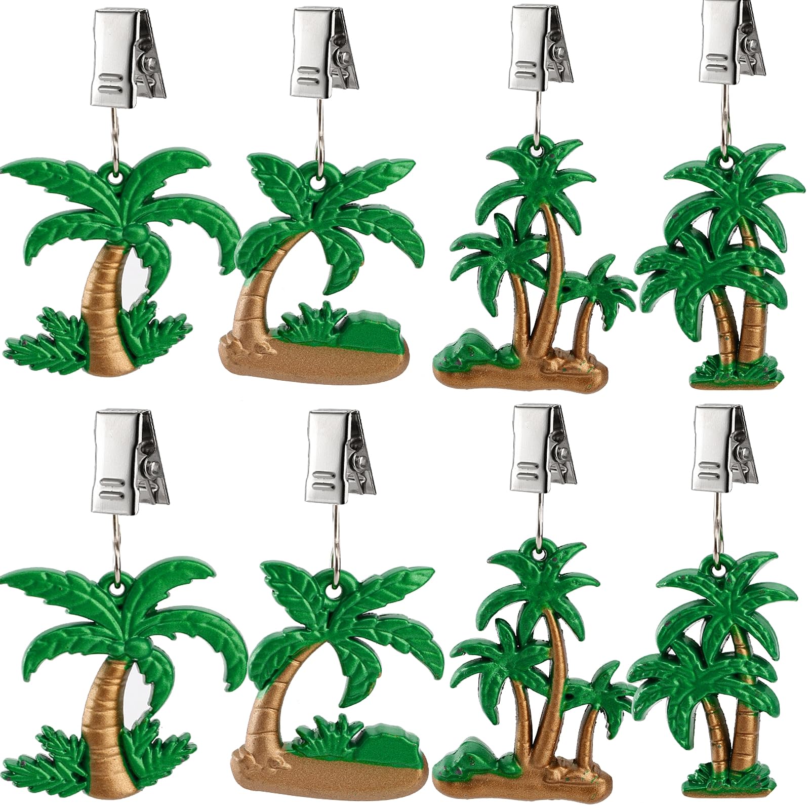 ZOOFOX Set of 8 Table Cloth Weight, Table Cloth Holder with Clip Hanger, Vintage Table Cloth Cover Pendants for Home, Garden, Party, Wedding, Picnic