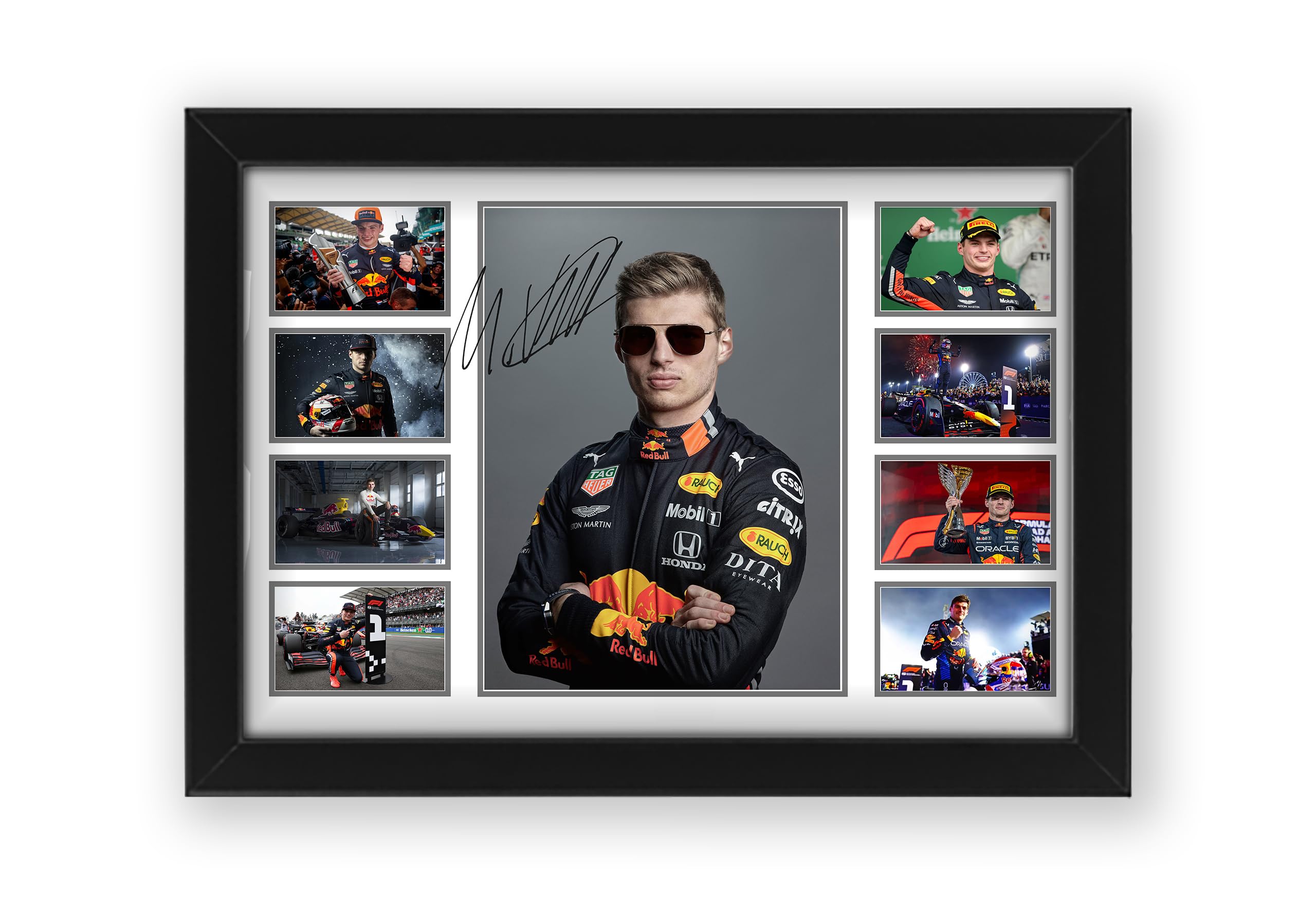 Max Verstappen Affiche signée Édition limitée autographe Objet de collection A4 30x21cm