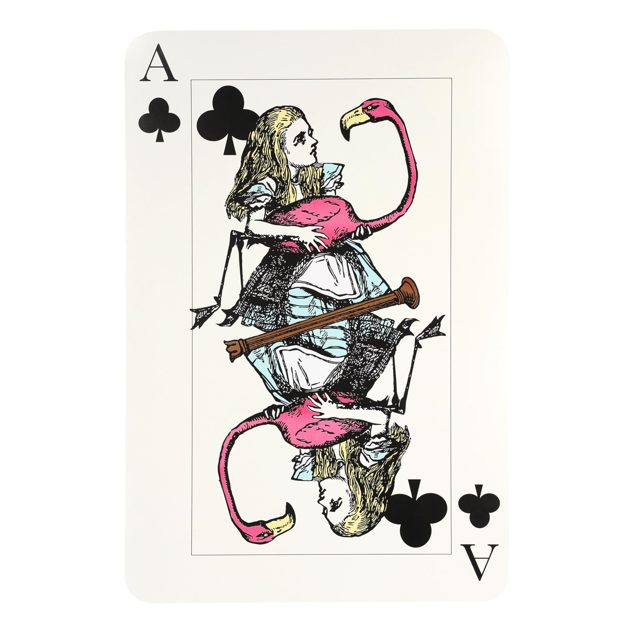 8 x Decorazioni riutilizzabili per Feste Alice nel Paese delle Meraviglie Carte da Gioco Oversize Cappellaio Matto Forniture per Feste di tè Onederland Compleanno Decorazione Alice Room Decor Baby