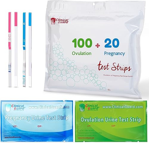Miniatura 10 de Combo de Prueba de ovulación ClinicalGuard 40 tiras y 10 tiras de prueba de embarazo