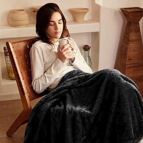 Miniatura 3 de Exclusivo Mezcla Manta de cama de forro polar afelpada, mullida, muy suave, esponjosa y cálida, adecuada para todas las estaciones (90 x 90