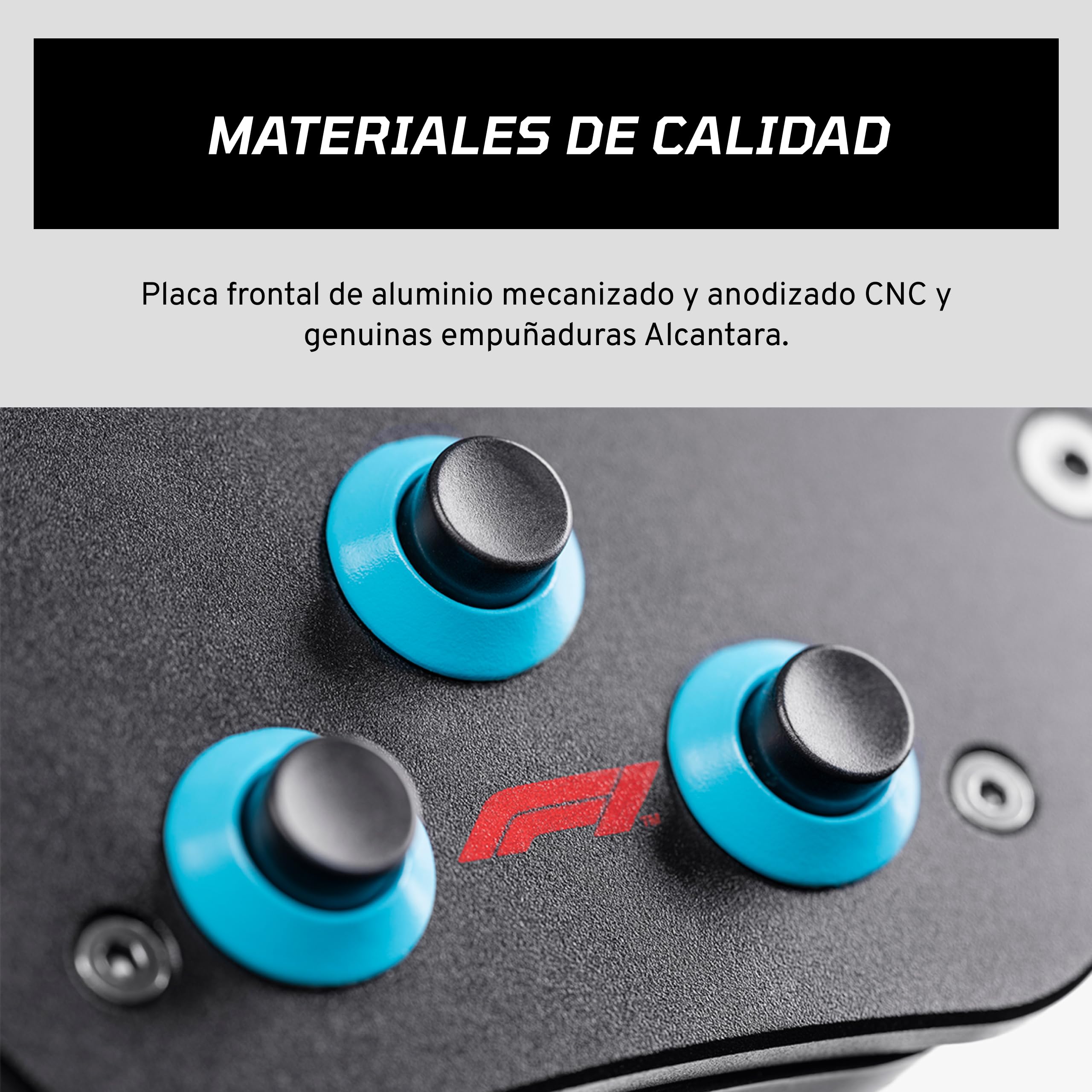 Fanatec Sim Racing ClubSport F1 Esports V2 Volante – Producto con Licencia Oficial de Fórmula 1™, Empuñaduras de Alcantara, Pantalla LED, levas Magnéticas, Motores de Vibración Integrados – PC