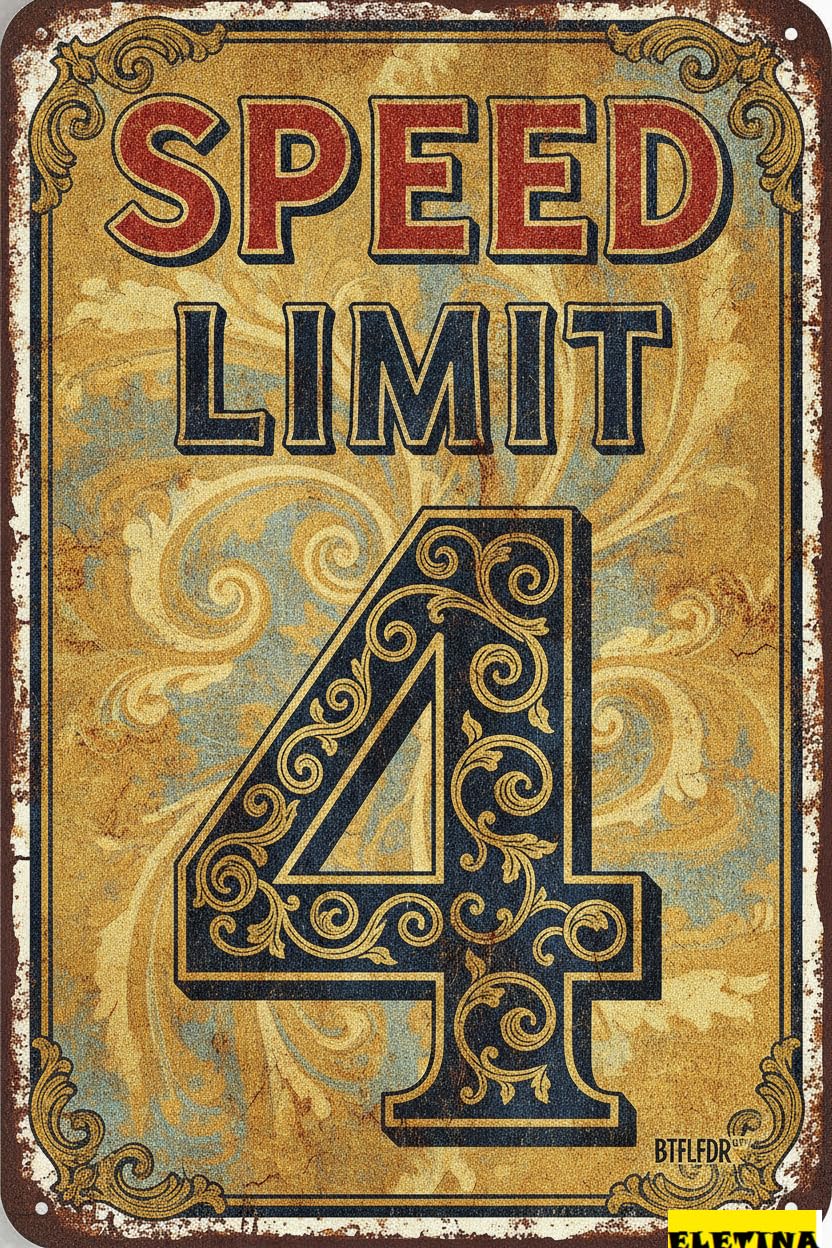Personalized Sign for Man Cave Speed Limit Aluminum - White Black Funny Metal Street Warning Traffic Road S (limit 4, 8x12in) Private Property Decorative