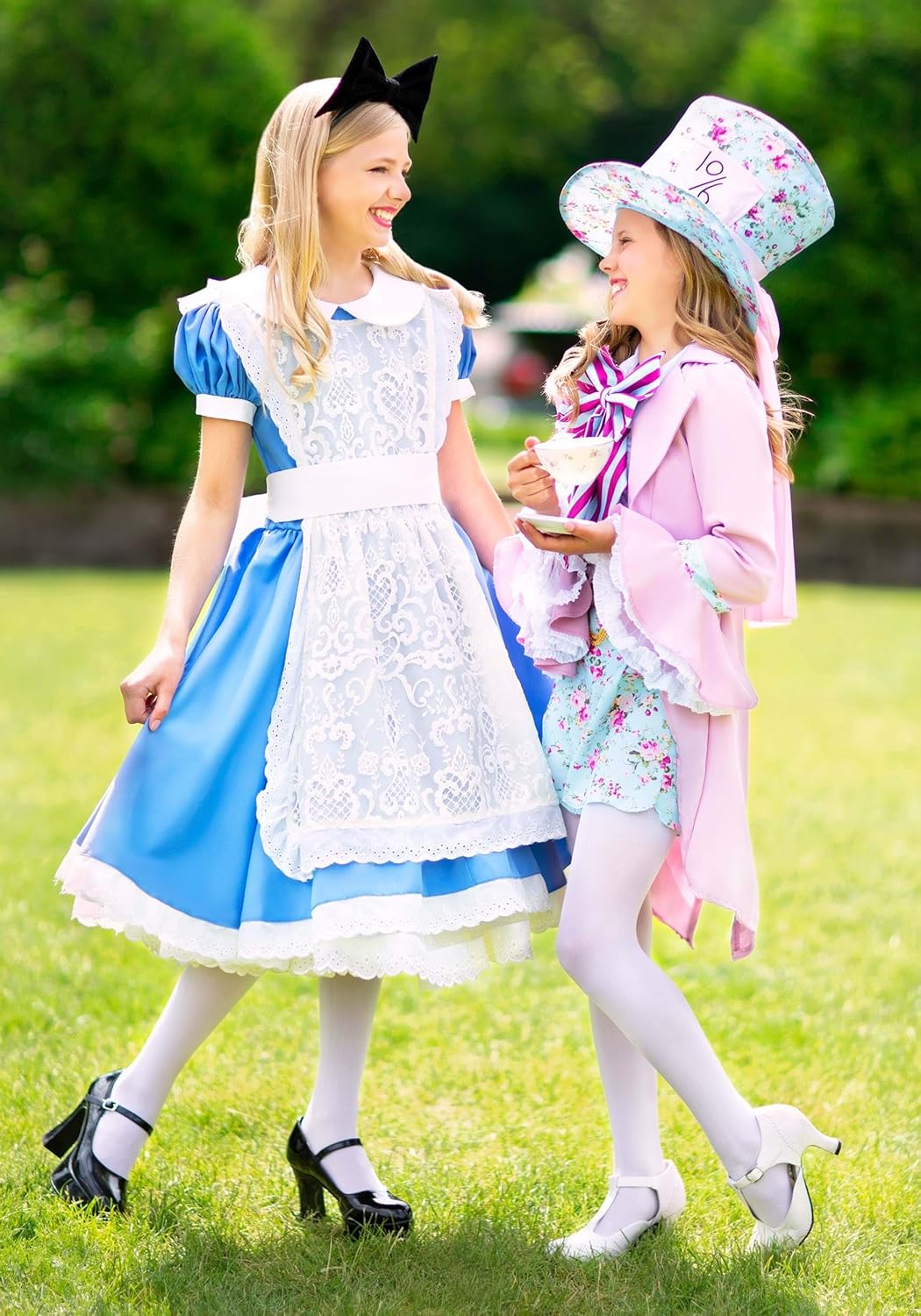 Fun Costumes Girls Mad Hatter Halloween Costume | Kids Wonderland Tea Party Complete Outfit for Themed Parties and Cosplay - Image 3