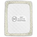 Story@Home Cloud Cotton Fitted Bedsheet 72 X 78 Inch, White & Grey gallery image