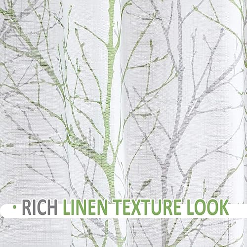 Miniatura 5 de Fmfunctex - Cortina semitransparente, diseño de ramas de árbol.