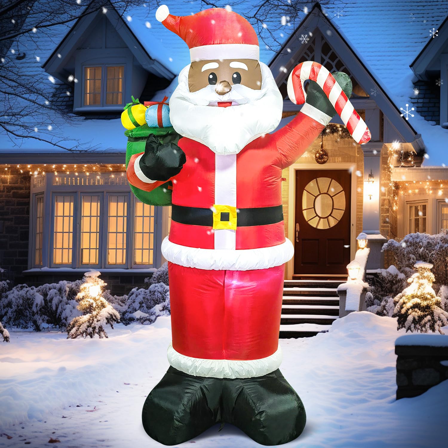 Inflatable Santa Black