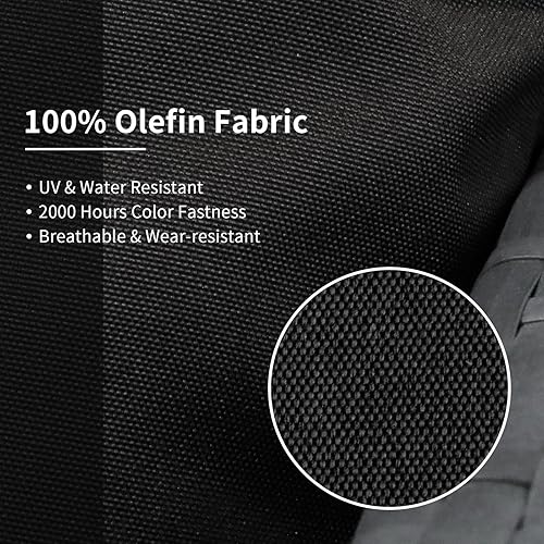 Miniatura 3 de NICESOUL Juego de 14 fundas de cojín de repuesto para sofá de exterior, color verde azulado, para muebles de patio, fundas de almohada de 27 x 27