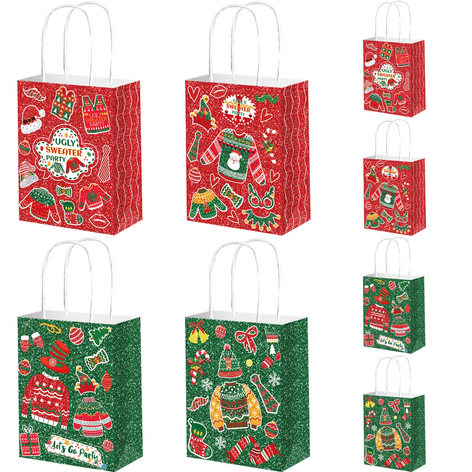 Sacs Cadeaux Gémo LEMESO Sac Bonbon Cadeau Nou00ebl, Kit De 12pcs