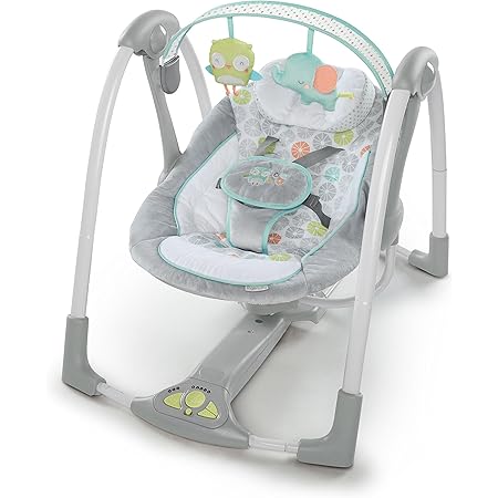 Amazon Com Ingenuity Swing N Go Portable Baby Swing Hugs Hoots With Battery Saving Technology Baby
