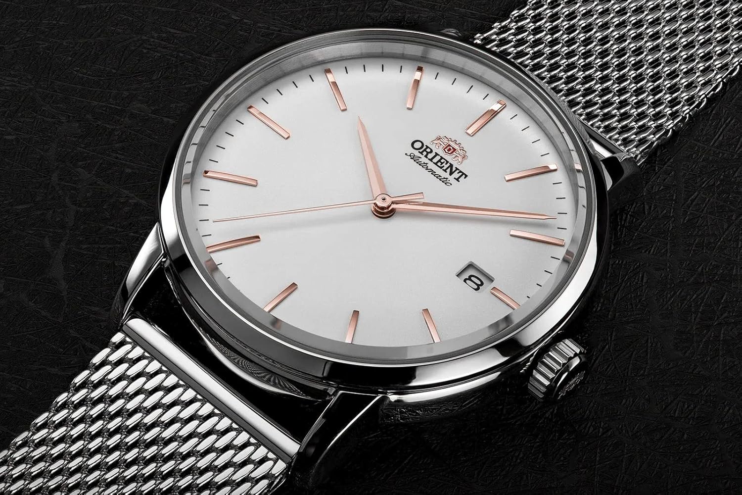 Orient Stylish Maestro - Orologio da polso da uomo automatico e a carica manuale meccanico casual bracciale e cassa in acciaio inox Orient Stylish Maestro - Orologio da polso da uomo automatico e a carica manuale meccanico casual bracciale e cassa in acciaio inox