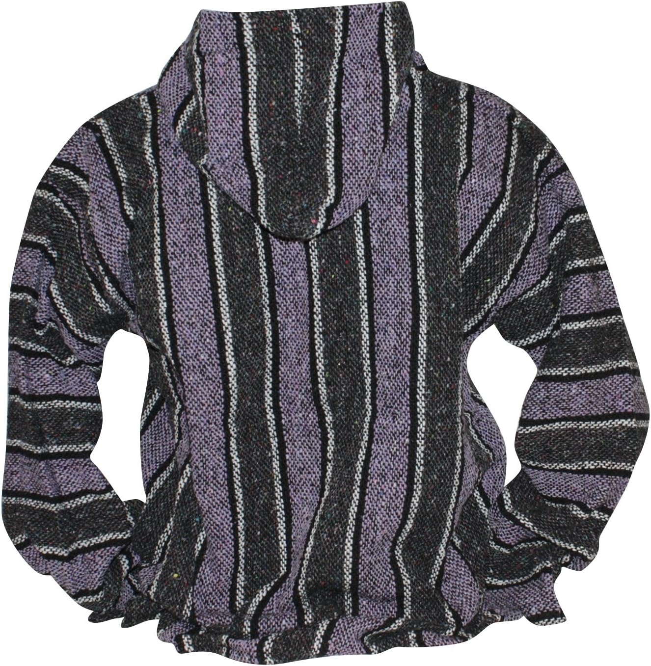 Canyon Creek Striped Woven Baja Jacket Coat Hoodie - Image 3