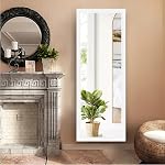 NeuType 65"x22" Pleine longueur Miroir étage debout mur-monté Rectangle noir