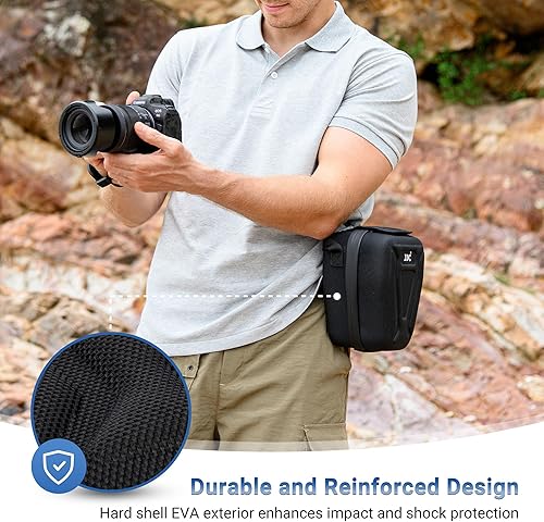 Miniatura 3 de Funda rígida para cámara Canon EOS R50 R100 R10 R8 R7 R6 Mark II R5 Nikon Z8 Z7 II Z6 II Sony A7M4 A7M3 A7R5 A7R4 con lente, bolsa para cámara EVA