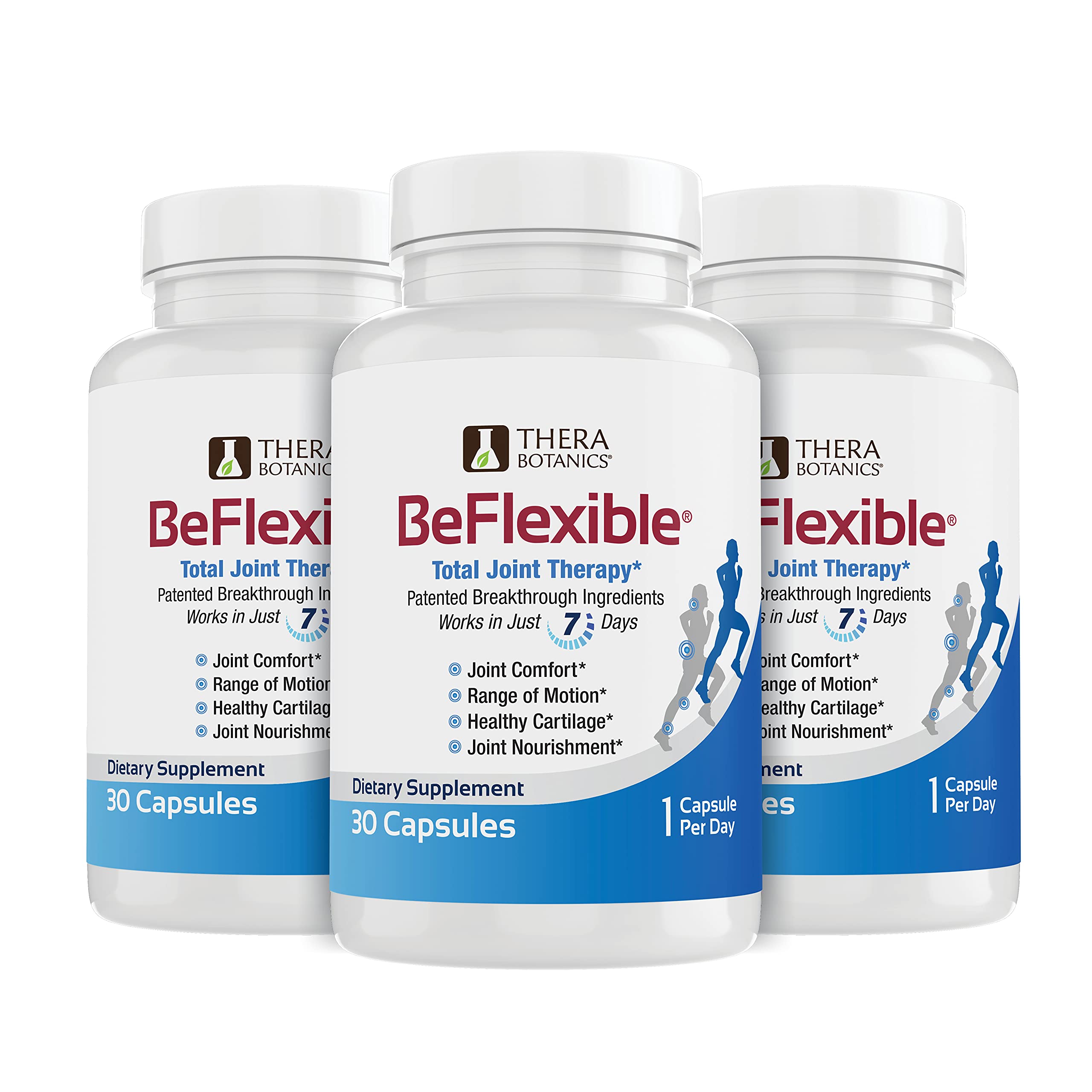 BeFlexible Natural Joint Supplement with Boron & Boswellia Extract - Scientifically Shown to Support Joint Pain Relief - Plant Based Supplement to Help Improve Flexibility - 90 Count