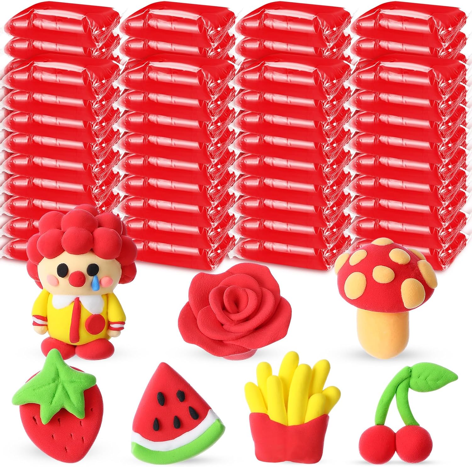 72 Pcs 38oz Air Dry Clay Bulk Modeling Ultra Lightweight Foam Modeling Clay for Kids Adults DIY Gifts Party Arts Crafts and School Project Supplies(15 Colors)