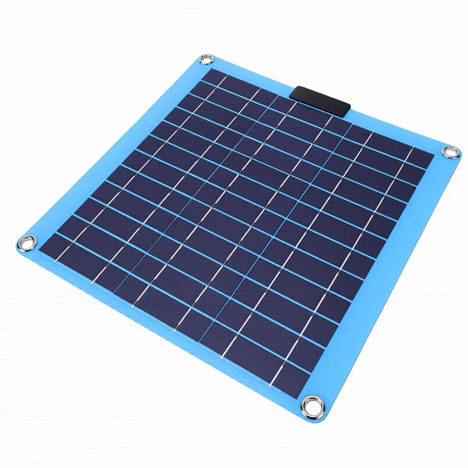 Ausla Monokristallines Tragbares Solarpanel, 40 W, Solar-PV-Modul, Dual-Typ-C-Ausgänge, Leichtes 394 G, Sonnensicheres Design für Wohnmobil, Camping, Boot, Netzunabhängiges Telefon-Tablet-Aufladen