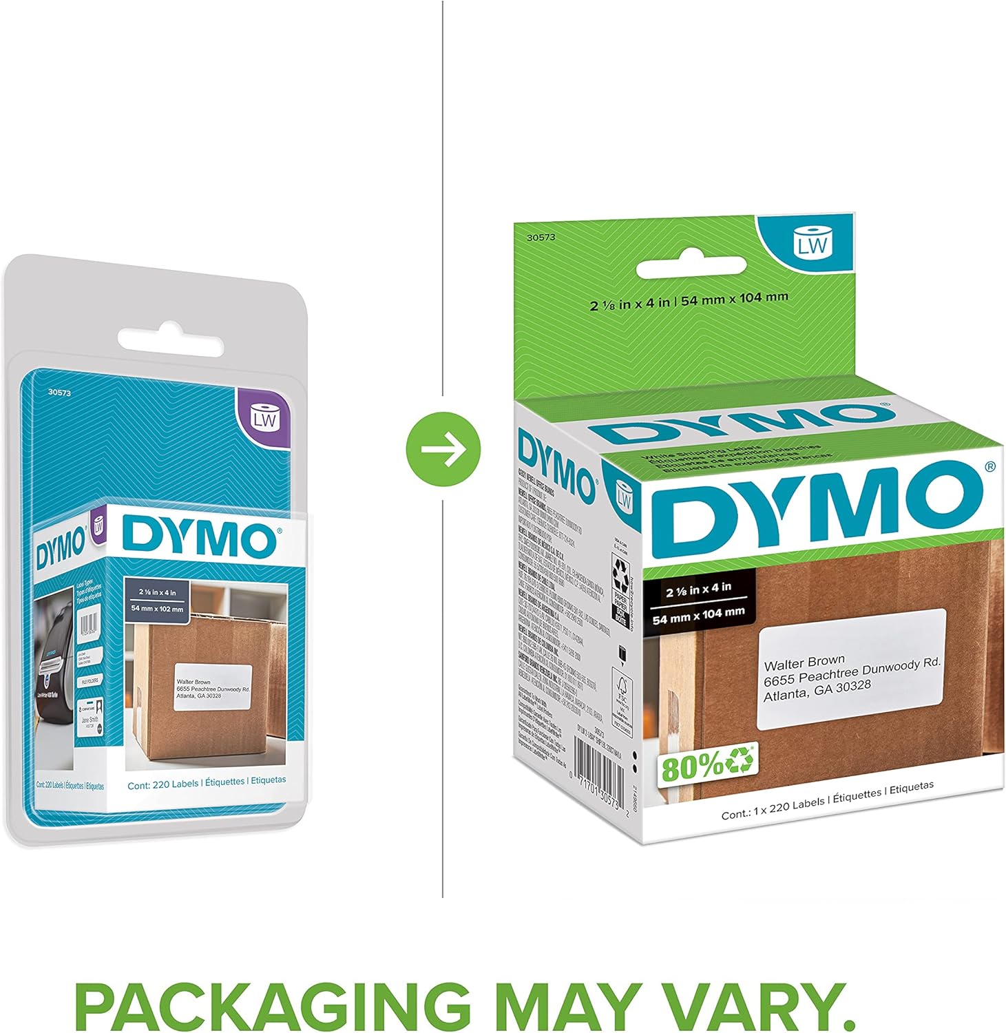 DYMO White Shipping Labels (30573) - Image 2