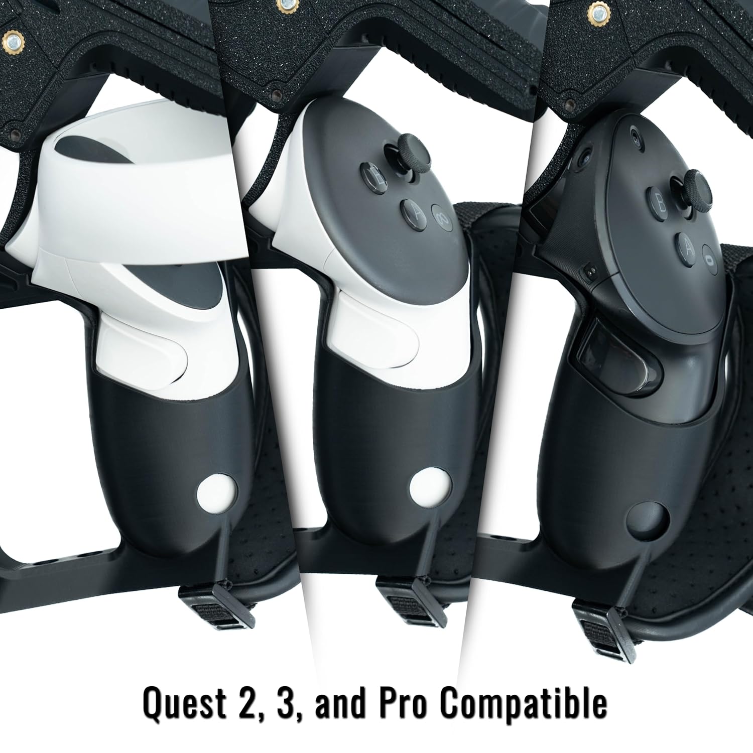 DeadEyeVR Enforcer Haptic Pistol - Haptic Pistol Accessory with Force Feedback for Quest VR, Realistic Gaming VR Experience