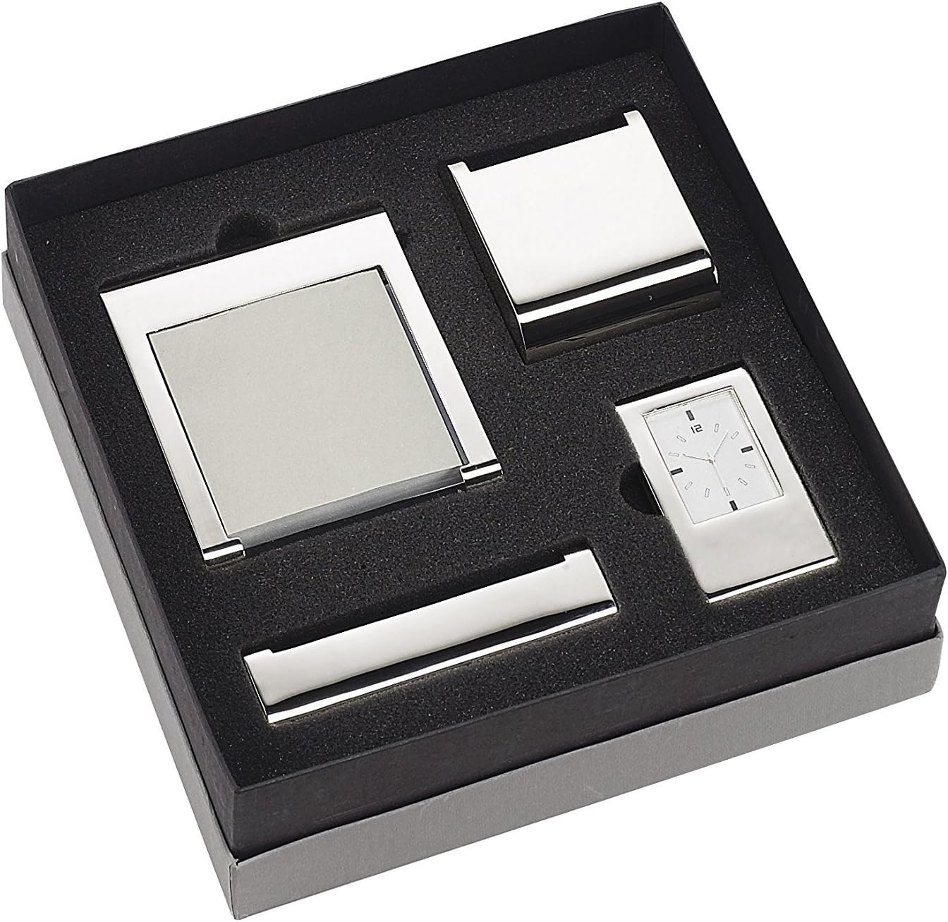 Executive Gift Set - 4 pc Silver Metal Gift Set