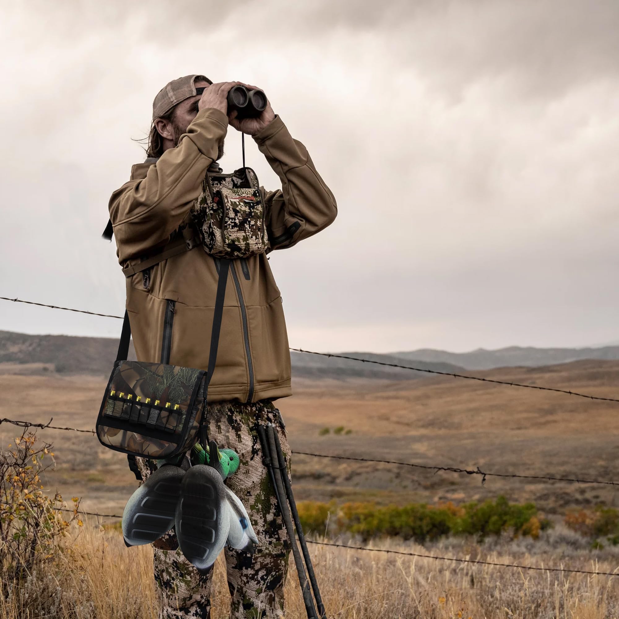 Borse tattiche a Tracolla, Utility Hunting Borsa a Tracolla, con Tracolla e Duck Carrier Game Strap, per attività all'aperto Caccia