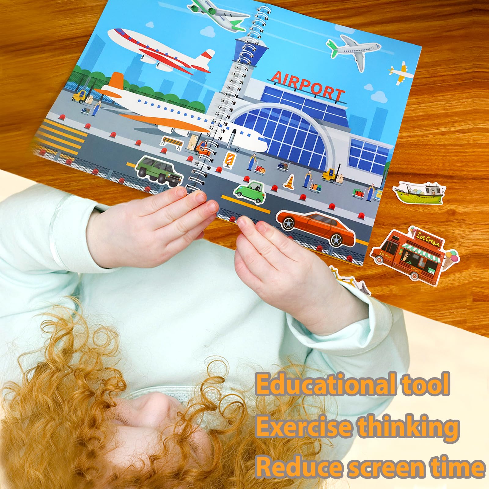 Reusable Sticker Book for 2 3 4 Year Olds Kids - Image 4